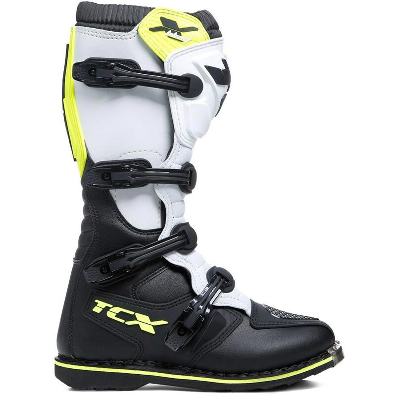 TCX X-Blast Black/White/Yellow Boots on Sale Moto Outlet
