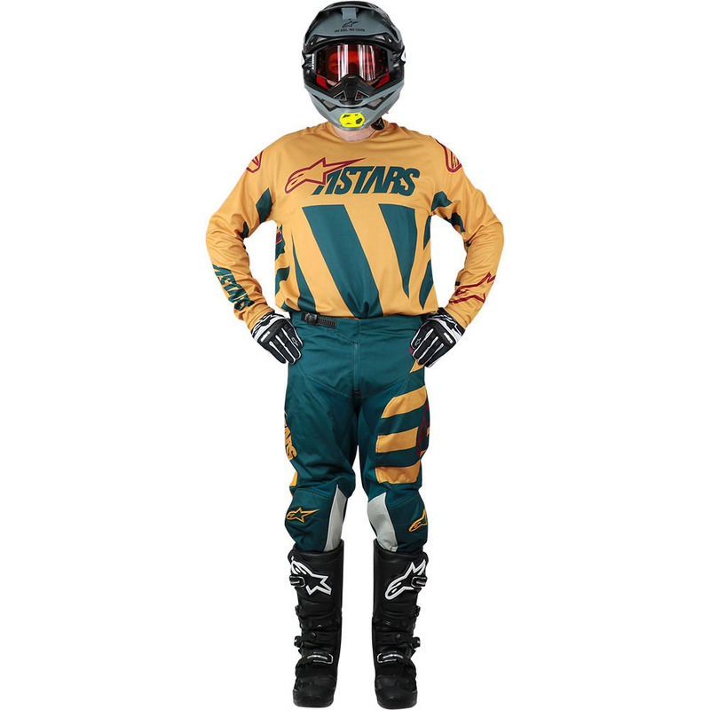 Download Alpinestars Racer Braap Petrol/Tan Gear Set on Sale | Moto Outlet