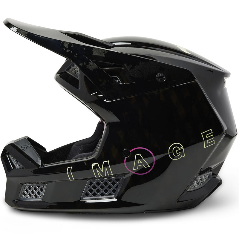 Fox v3 sales matte black helmet