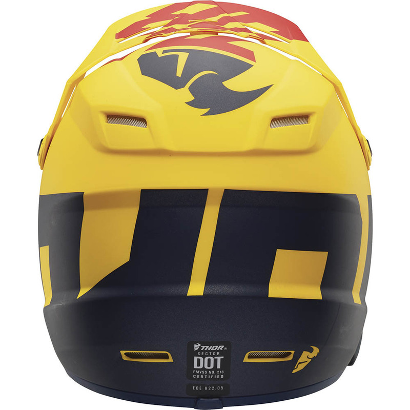 Thor Sector Level Navy/Yellow Kids Helmet