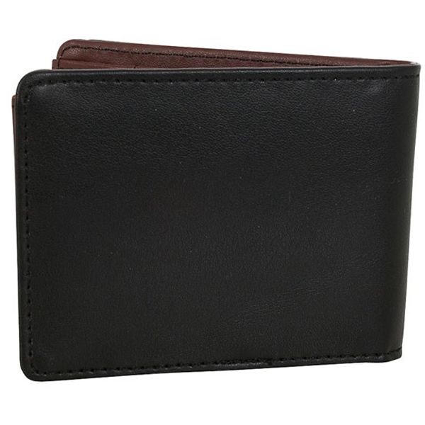 Jetpilot NEW Arched Leather Black Brown Bi Fold Money Wallet | eBay