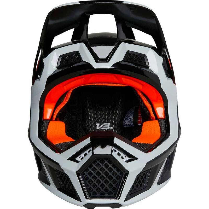 Orange and black fox deals helmet
