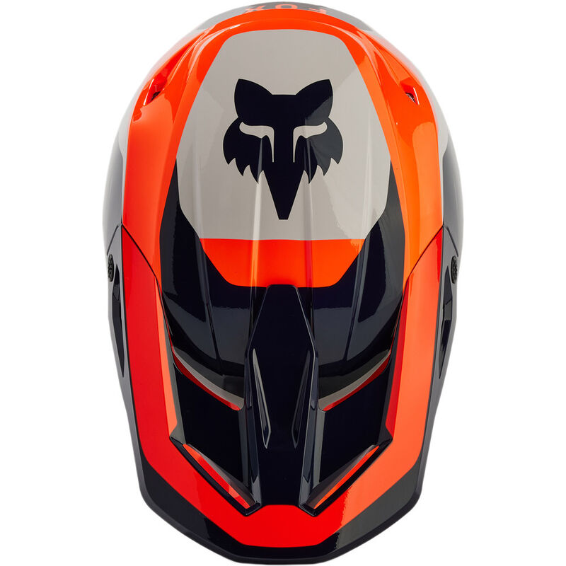 Fox V1 Nitro Flo Orange Kids Helmet - Main Image