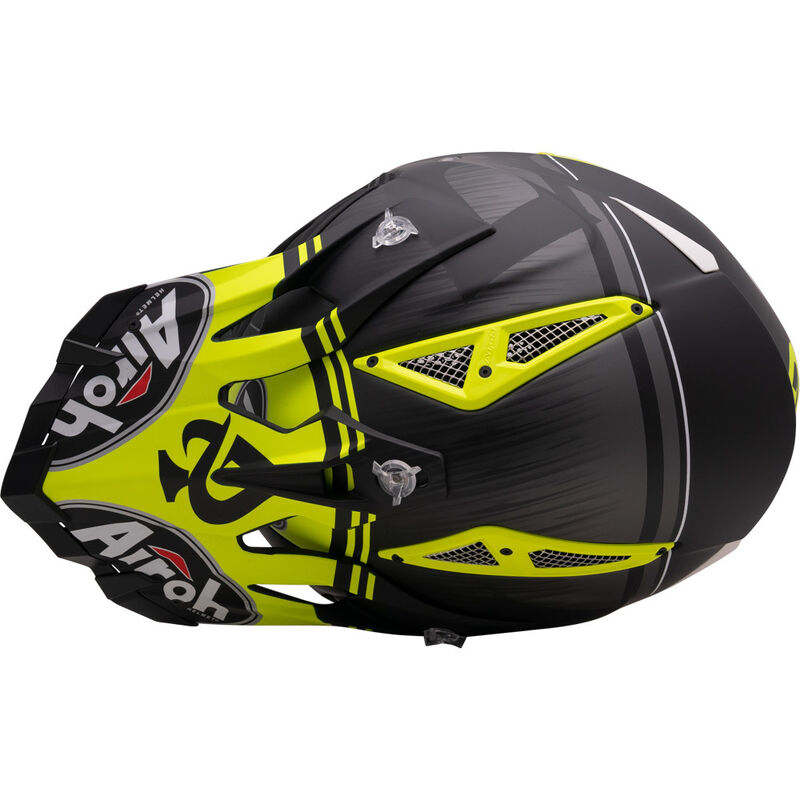 Airoh Aviator Ace Kybon Matte Yellow Helmet on Sale | Moto Outlet