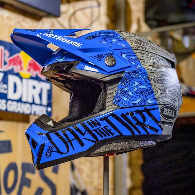 Bell Moto-10 LE Fasthouse DITD Blue/Grey Helmet