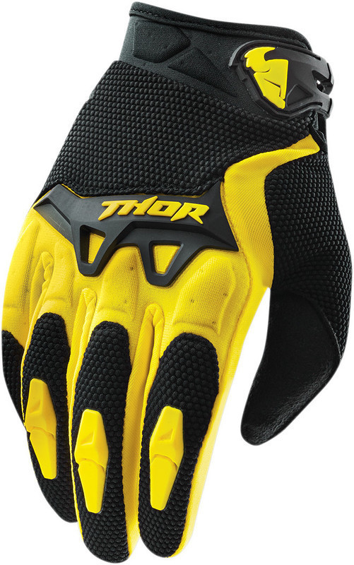 NEW Thor Spectrum Yellow Kids Motocross Dirt Bike Gloves - Picture 3 of 12