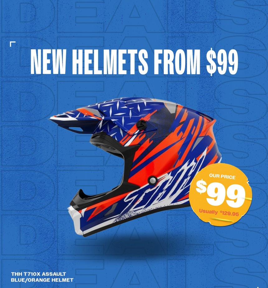 Helmets From $99!