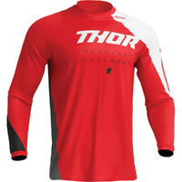 Thor Sector Edge Red/White Kids Jersey