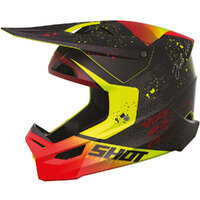 Shot Race Gear Furious Matrix Red Gloss Kids Helmet