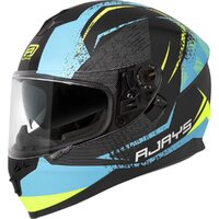 Rjays Dominator II Strike Matt Blue/Yellow Helmet
