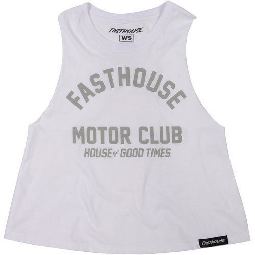 Fasthouse Brigade White Women's Crop Tank
