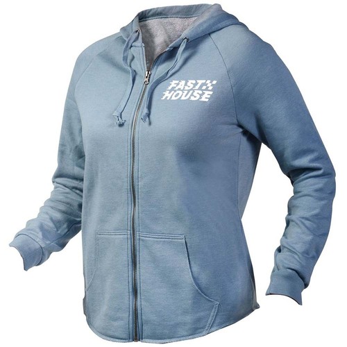 Fasthouse Drift Misty Blue Womens Zip Hoodie